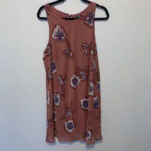 NWOT Wild Fable Mauve Color Dress w/Flowers Size XXL